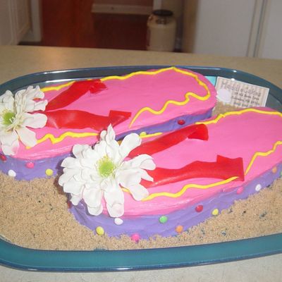 Fun Flip Flop Cake