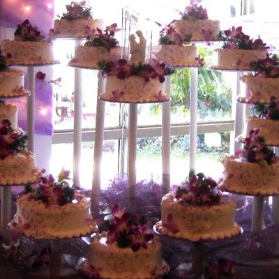 Heart Shape Wedding Cake