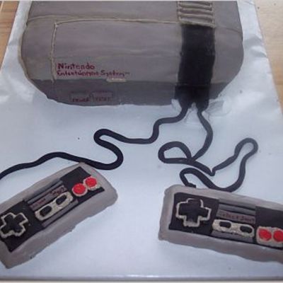 Nintendo Groom's Cake