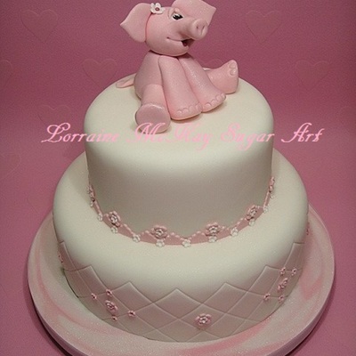 Cake Decorating - Pink Elephant