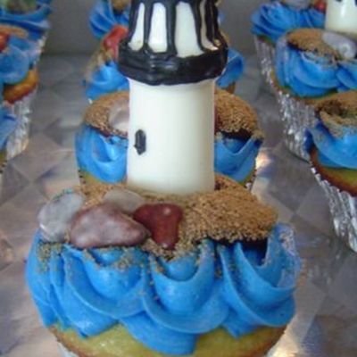 Lighthouse Cupcake