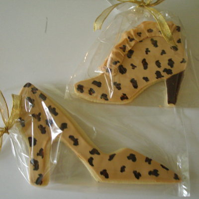 Leopard Shoe And Boot Cookies