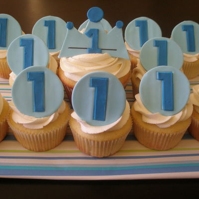 1St Birthday Prince Cupcakes