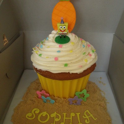 Spongebob Giant Cupcake