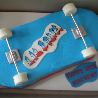 Skateboard Cake