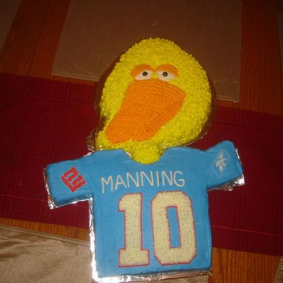 Big Bird In Giants Jersey