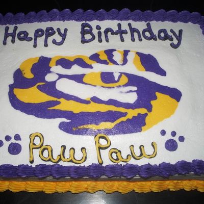 Lsu Birthday Cake