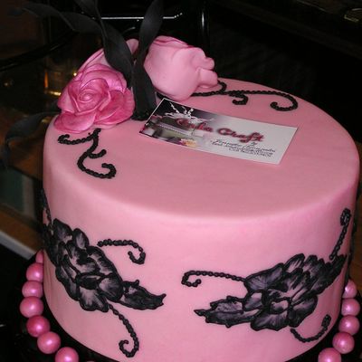 Pink Brush Embroidery