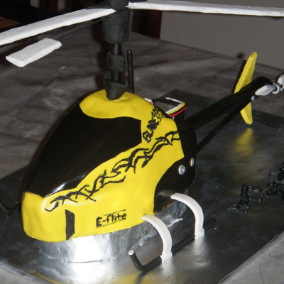Remote Control Helicopter Cake