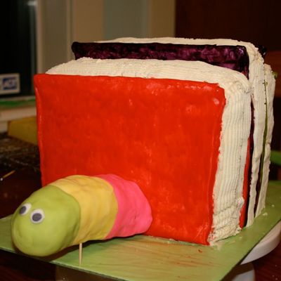 3D Bookworm Cake - Another View