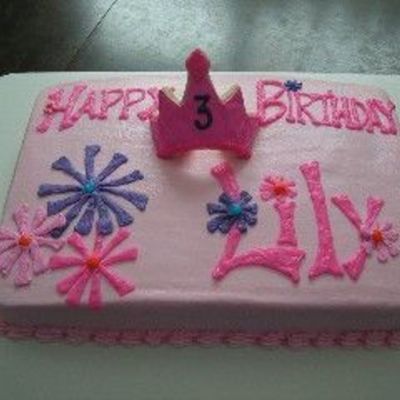 Princess Cake With Crown Cookie