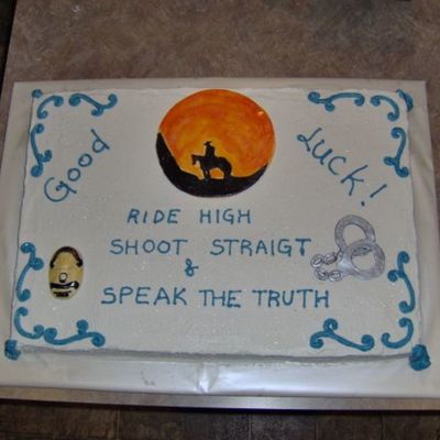 Retirement Cake For A Police Detective