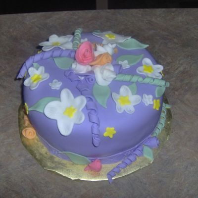 Lavander Birthday Cake For Mil