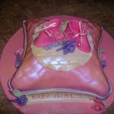 Pink Shoes Baby Shower Cake