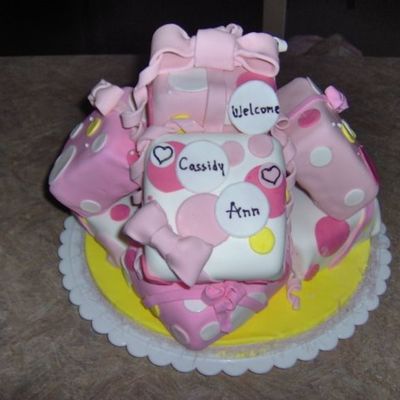 Stacked Presents Cake