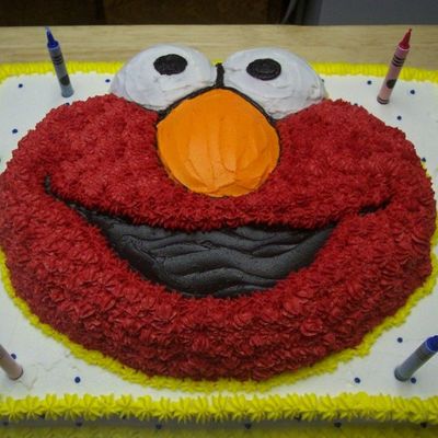 Elmo Birthday Cake