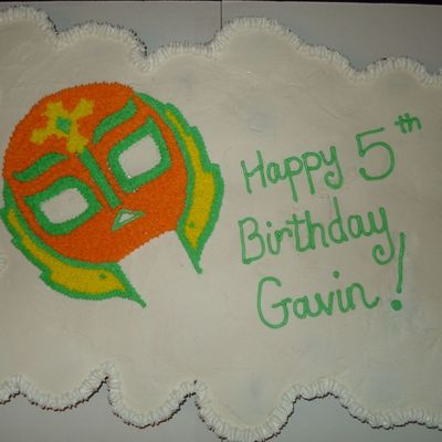 Lucha Wrestling Cake