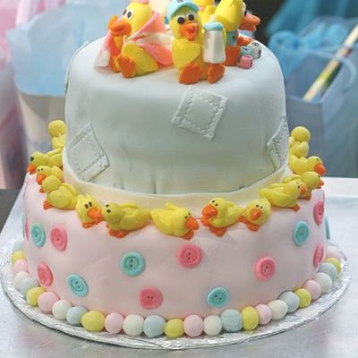 Ducky Shower Cake