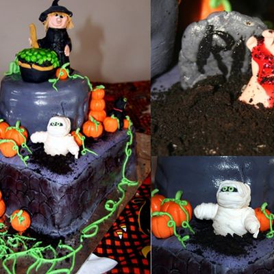 Eerie Spooky Halloween Cake