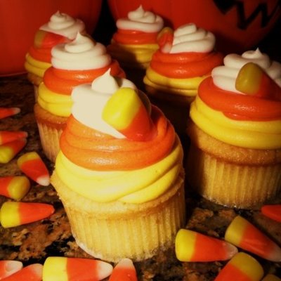 Candy Corn Cupcakes