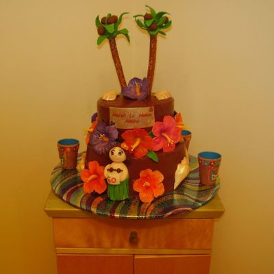 Luau Birthday Cake