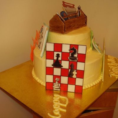 Company Birthday Cake - Angle 2