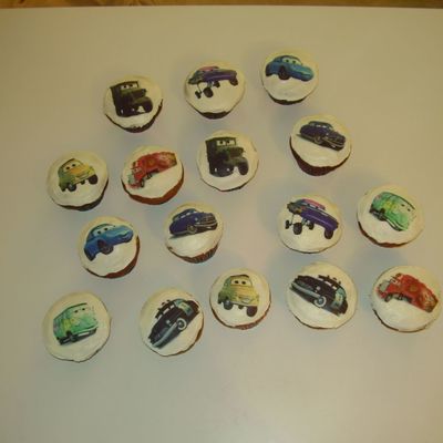 Cars Character Cupcakes