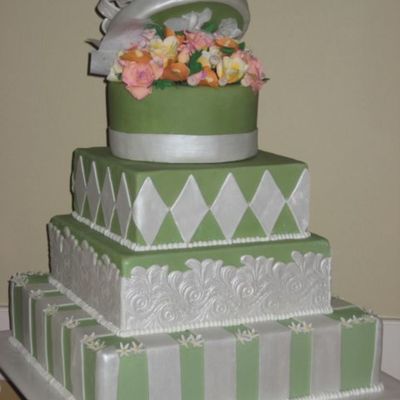 Hat Box Wedding Cake
