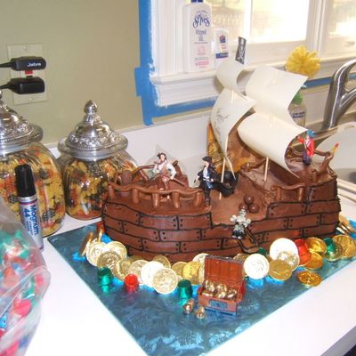 Pirate Ship Cake