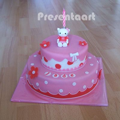 Hello Kitty Stacked Cake
