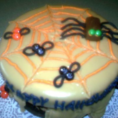 Caramel Halloween Cake