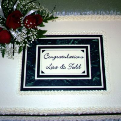 Black & White Wedding Cake