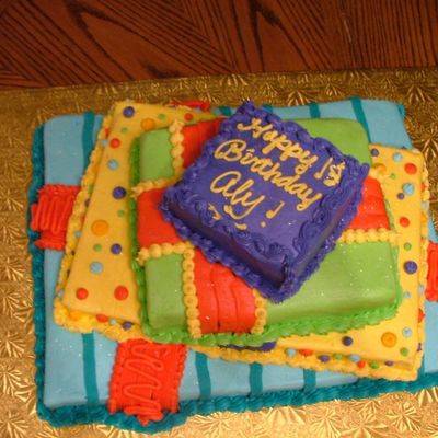 Present Birthday Cake