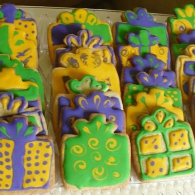 Mardi Gras Cookies