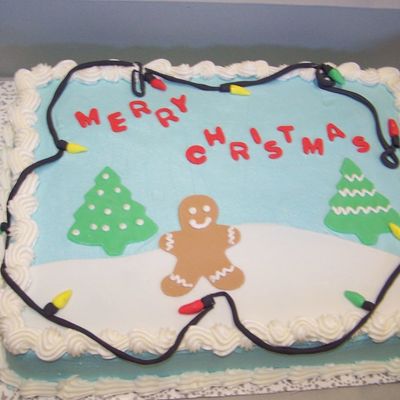 Kids' Christmas Party Cake
