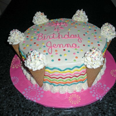 Ice Cream Cone Cake