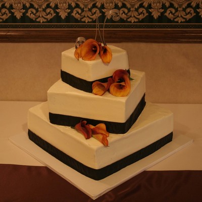 Square With Brown Ribbon