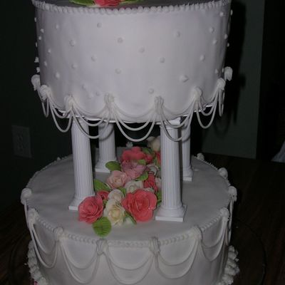 Wilton Course 3- Fondant Tiered Cake