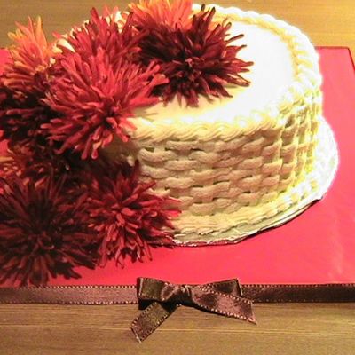 Fall Flower Cake