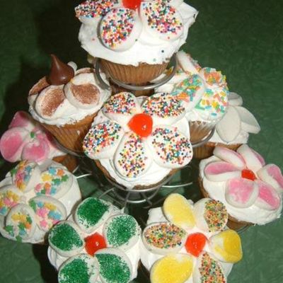 Flower Cupcakes For 4Th Birthday