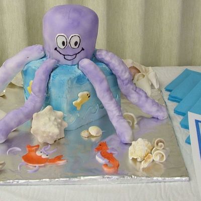 Under The Sea Baby Shower Cake