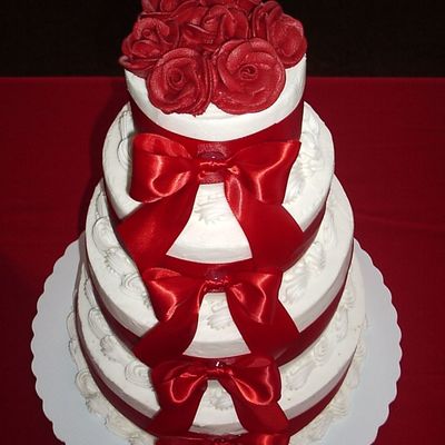 Valentine's Day Wedding Cake