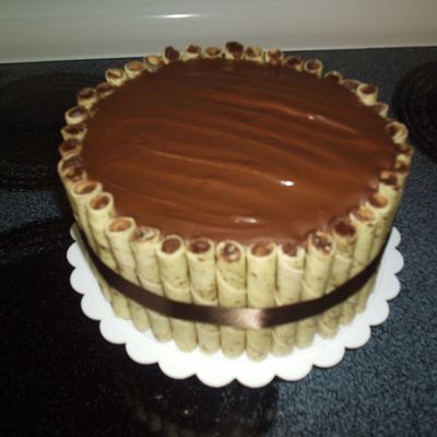 Pirouette Cake With Ghiradelli Chocolate