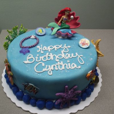 Little Mermaid Fondant Cake