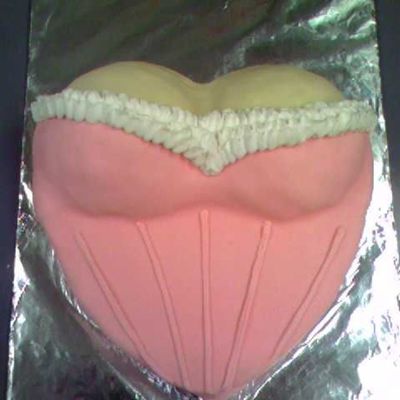 Pink Fondant Corset Cake