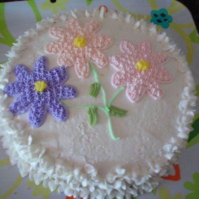 3 Flower Cake