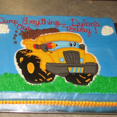 1St Birthday Dump Truck Cake