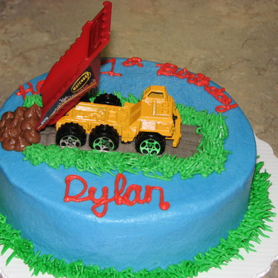 Dump Truck Smash Cake