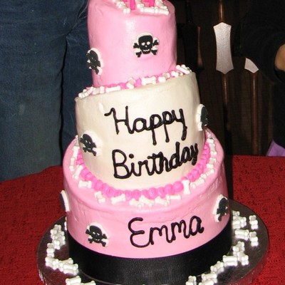 Girl Topsy Turvy Pirate Cake