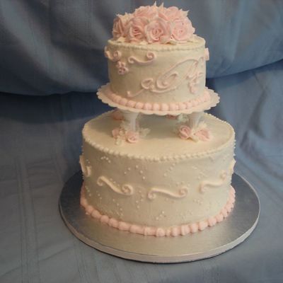 All Buttercream Wedding Cake